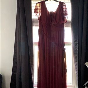 Cabernet/wine bridesmaids dress